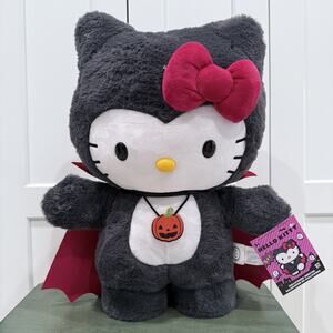 New Sanrio Hello Kitty Halloween Vampire Dracula Plush Greeter